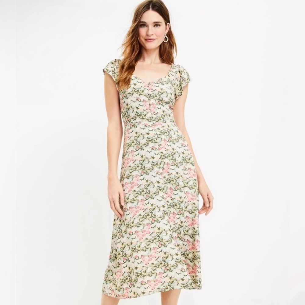Loft Floral Print Women's Dress